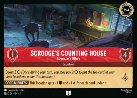 Scrooge's Counting House - Ebenezer's Office single card from Disney Lorcana