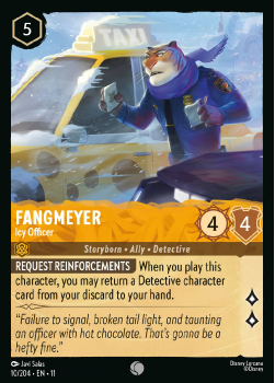 Fangmeyer - Icy Officer (FOIL) single card from Disney Lorcana