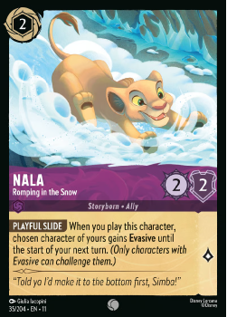 Nala - Romping in the Snow single card from Disney Lorcana