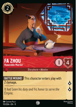 Fa Zhou – Honorable Warrior single card from Disney Lorcana
