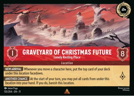 Graveyard of Christmas Future - Lonely Resting Place single card from Disney Lorcana