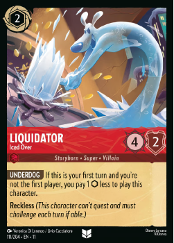 Liquidator - Iced Over single card from Disney Lorcana