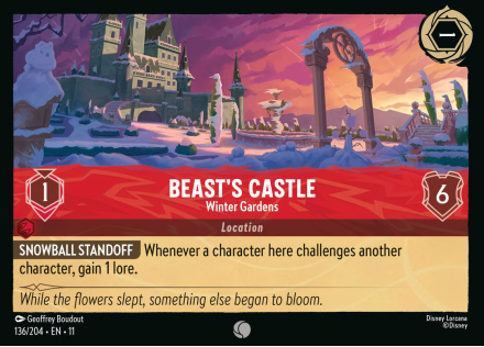 Beast's Castle - Winter Gardens single card from Disney Lorcana