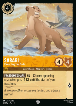 Sarabi - Protecting the Pride single card from Disney Lorcana