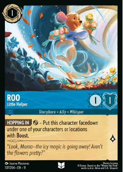 Roo - Little Helper single card from Disney Lorcana