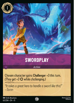 Swordplay single card from Disney Lorcana
