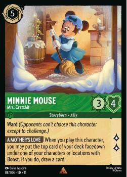 Minnie Mouse - Mrs. Cratchit single card from Disney Lorcana