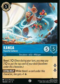Kanga - Peaceful Gatherer single card from Disney Lorcana