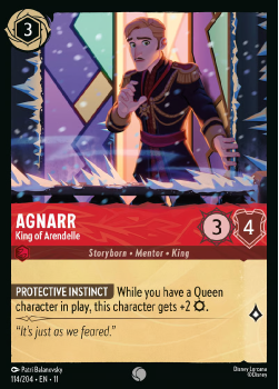 Agnarr - King of Arendelle single card from Disney Lorcana