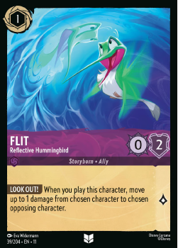 Flit - Reflective Hummingbird single card from Disney Lorcana