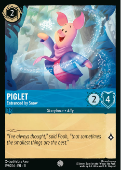 Piglet - Entranced by Snow single card from Disney Lorcana