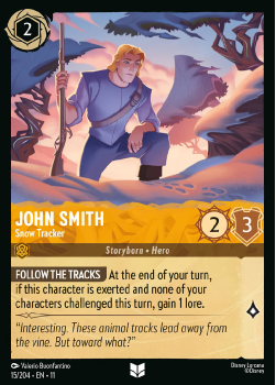 John Smith - Snow Tracker single card from Disney Lorcana