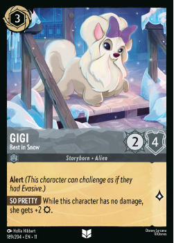 Gigi - Best in Snow single card from Disney Lorcana