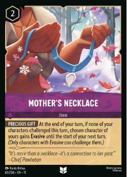 Mother's Necklace single card from Disney Lorcana