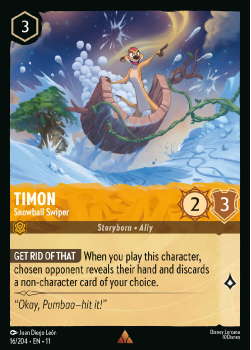 Timon - Snowball Swiper single card from Disney Lorcana