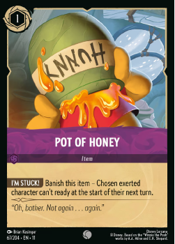 Pot of Honey single card from Disney Lorcana