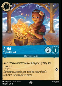 Sina – Vigilant Parent single card from Disney Lorcana