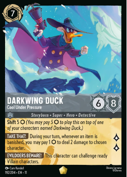 Darkwing Duck - Cool Under Pressure (FOIL) single card from Disney Lorcana