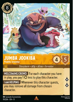Jumba Jookiba - Prolific Inventor single card from Disney Lorcana