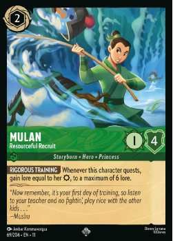 Mulan - Resourceful Recruit single card from Disney Lorcana