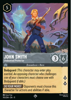 John Smith - Undaunted Protector single card from Disney Lorcana