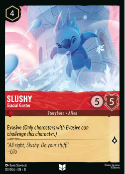 Slushy - Glacial Guster single card from Disney Lorcana