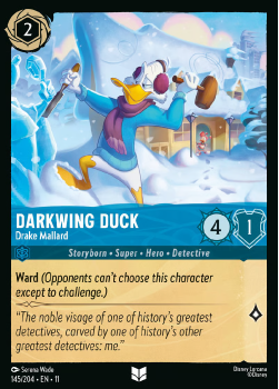 Darkwing Duck – Drake Mallard single card from Disney Lorcana