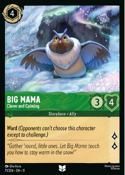 Big Mama - Clever and Calming single card from Disney Lorcana