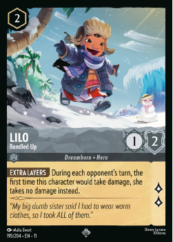 Lilo - Bundled Up single card from Disney Lorcana