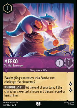 Meeko - Skittish Scrounger single card from Disney Lorcana