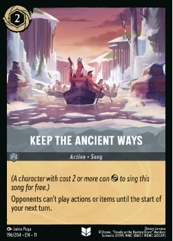 Keep the Ancient Ways single card from Disney Lorcana
