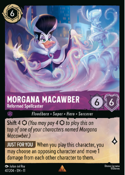 Morgana Macawber - Reformed Spellcaster single card from Disney Lorcana