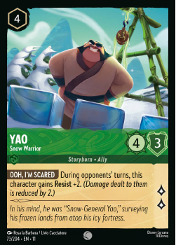 Yao - Snow Warrior single card from Disney Lorcana