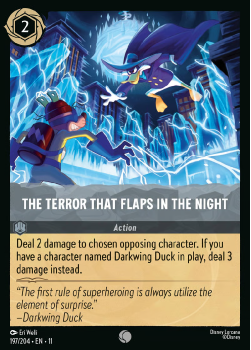 The Terror That Flaps in the Night (FOIL) single card from Disney Lorcana
