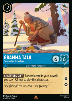 Gramma Tala - Connected to Nature single card from Disney Lorcana