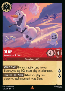 Olaf - Snowman of Action single card from Disney Lorcana