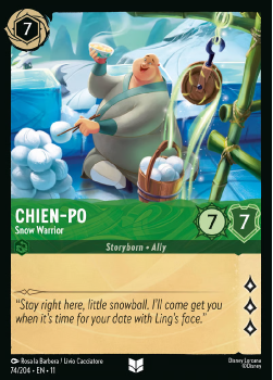 Chien-Po - Snow Warrior single card from Disney Lorcana