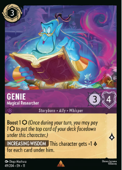 Genie - Magical Researcher single card from Disney Lorcana
