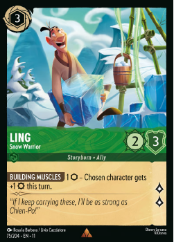 Ling - Snow Warrior single card from Disney Lorcana