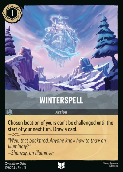 Winterspell single card from Disney Lorcana