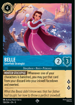 Belle - Snowfield Strategist single card from Disney Lorcana