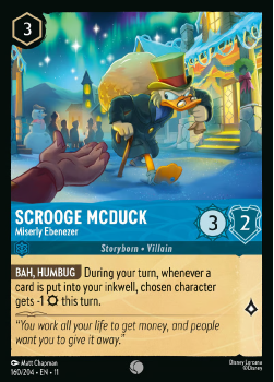 Scrooge McDuck - Miserly Ebenezer single card from Disney Lorcana