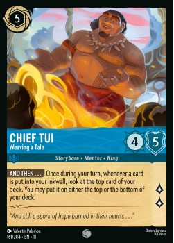 Chief Tui - Weaving a Tale single card from Disney Lorcana