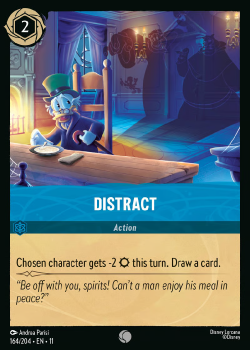 Distract single card from Disney Lorcana