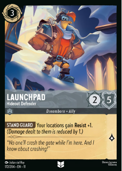 Launchpad - Hideout Defender single card from Disney Lorcana