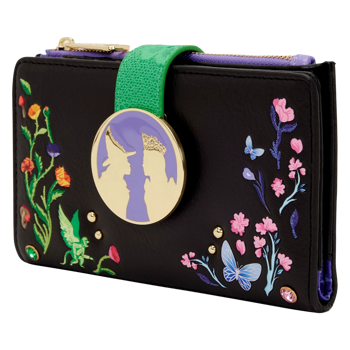 Loungefly - Wicked Flora & Lace Zip Around Wallet