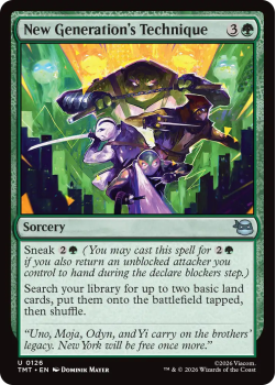 New Generation's Technique (FOIL) single card from Magic: the Gathering