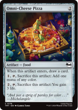Omni-Cheese Pizza (FOIL) single card from Magic: the Gathering