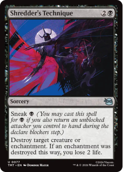 Shredder's Technique single card from Magic: the Gathering