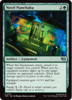 Novel Nunchaku (FOIL) single card from Magic: the Gathering